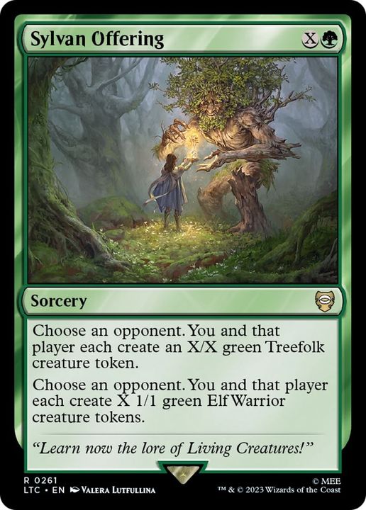 Sylvan Offering in the group Magic the Gathering / Types / Colors / Green at Proxyprinters.com (54716)