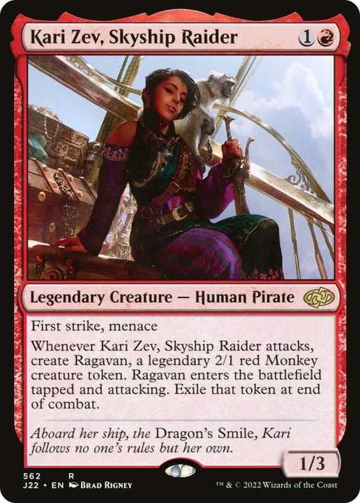 Kari Zev, Skyship Raider in the group Magic the Gathering / Sets / Jumpstart 2022 at Proxyprinters.com (54722)