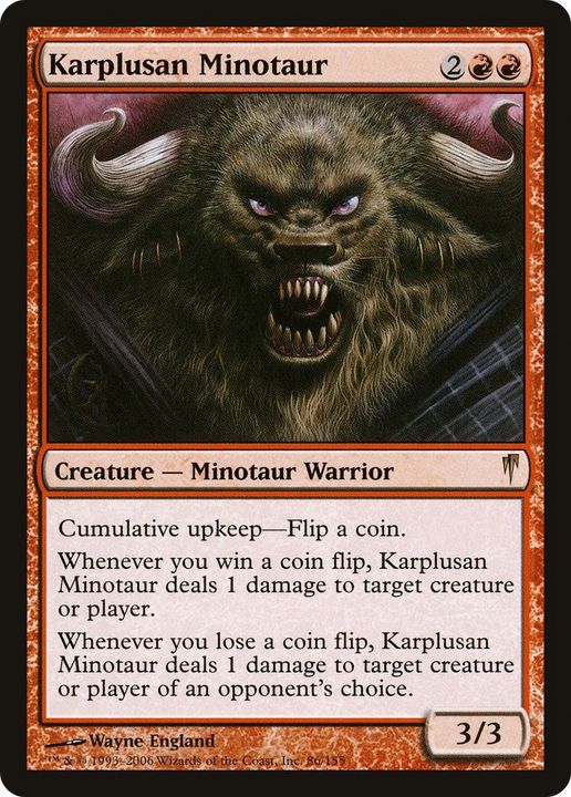 Karplusan Minotaur in the group Magic the Gathering / Types / Creatures / Warrior at Proxyprinters.com (54728)