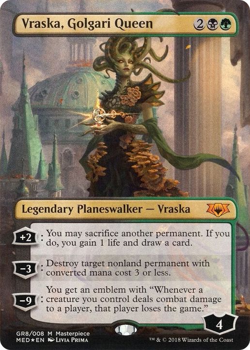 Vraska, Golgari Queen in the group Magic the Gathering / Types / Colors / Multicolors / B, G at Proxyprinters.com (54729)