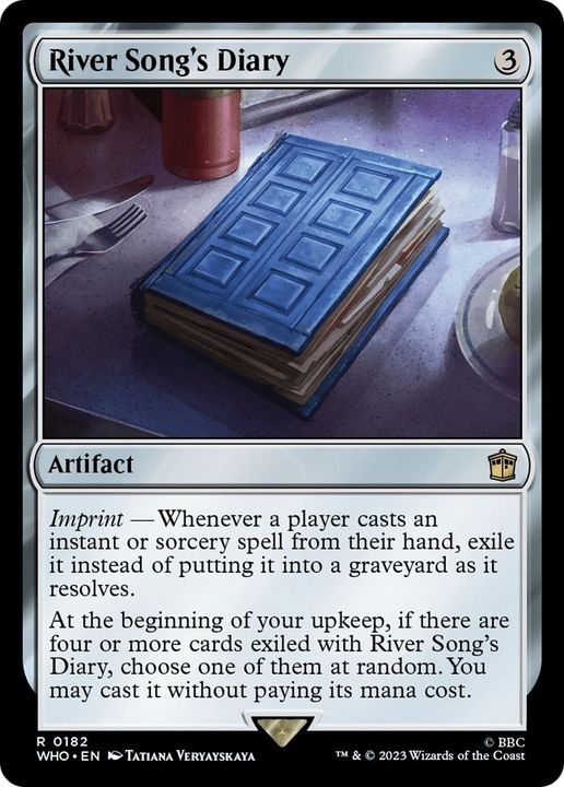 River Song's Diary in the group Magic the Gathering / Types / Artifacts / Artifact at Proxyprinters.com (54742)