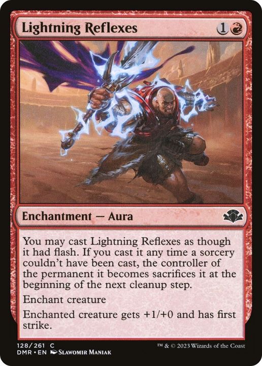 Lightning Reflexes in the group Magic the Gathering / Types / Colors / Red at Proxyprinters.com (54757)