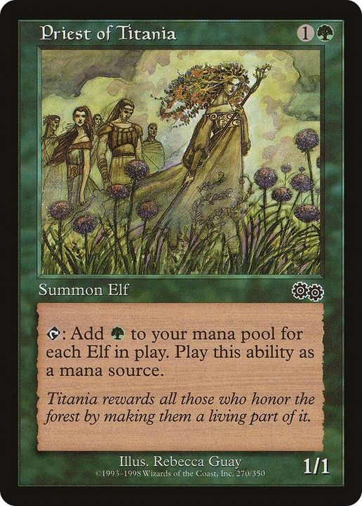 Priest of Titania in the group Magic the Gathering / Types / Creatures / Elf at Proxyprinters.com (54770)