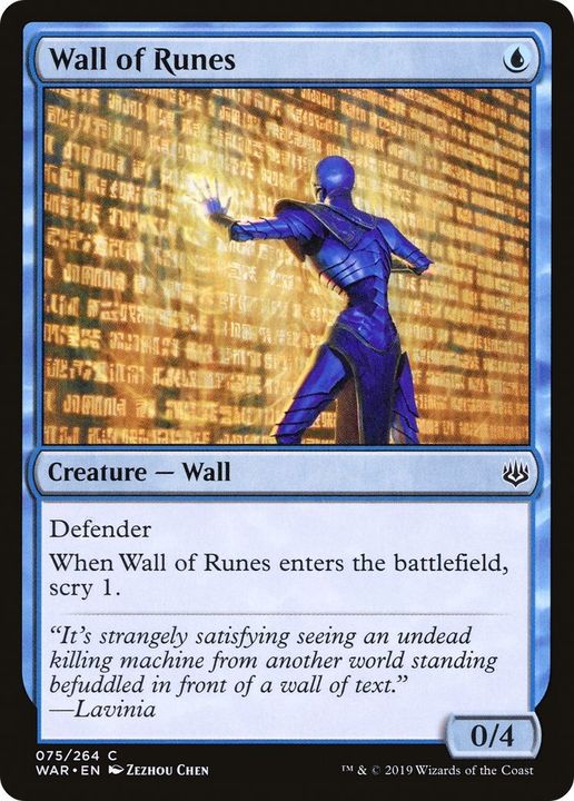 Wall of Runes in the group Magic the Gathering / Types / Colors / Blue at Proxyprinters.com (54776)