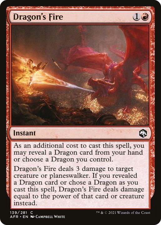 Dragon's Fire in the group Magic the Gathering / Types / Colors / Red at Proxyprinters.com (54782)