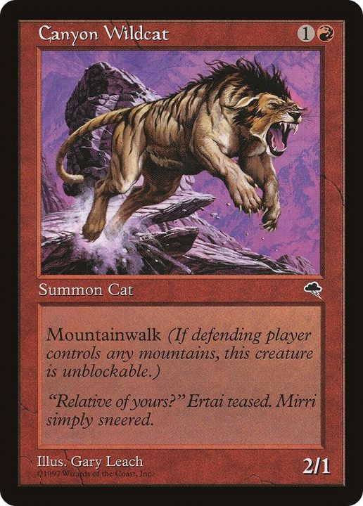 Canyon Wildcat in the group Magic the Gathering / Types / Colors / Red at Proxyprinters.com (548)