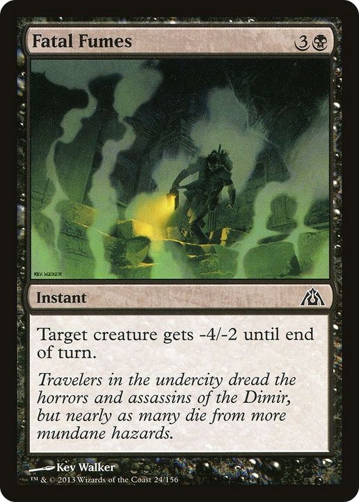 Fatal Fumes in the group Magic the Gathering / Types / Colors / Black at Proxyprinters.com (54816)