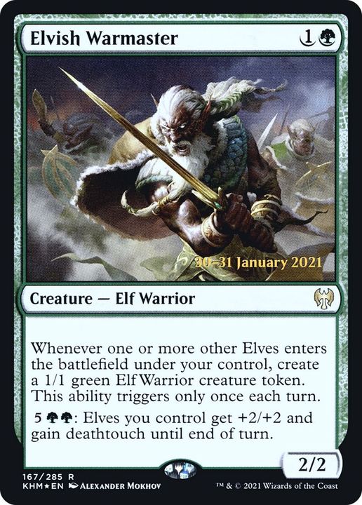 Elvish Warmaster in the group Magic the Gathering / Sets / Kaldheim Promos at Proxyprinters.com (54839)