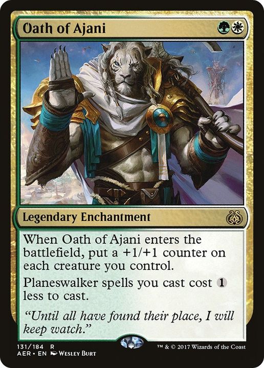 Oath of Ajani in the group Magic the Gathering / Types / Enchantment / Legendary Enchantment at Proxyprinters.com (54844)