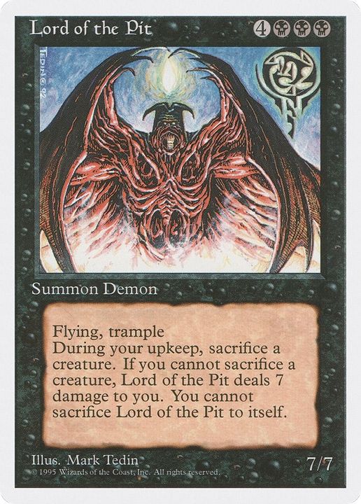 Lord of the Pit in the group Magic the Gathering / Types / Colors / Black at Proxyprinters.com (54851)