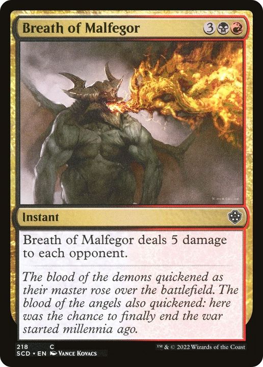 Breath of Malfegor in the group Magic the Gathering / Types / Colors / Multicolors / B, R at Proxyprinters.com (5487)