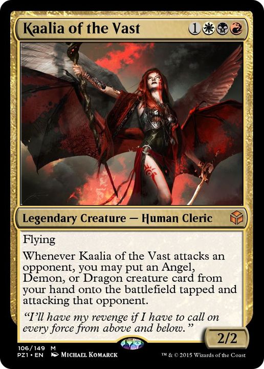 Kaalia of the Vast in the group Magic the Gathering / Types / Colors / Multicolors / B, R, W at Proxyprinters.com (54881)