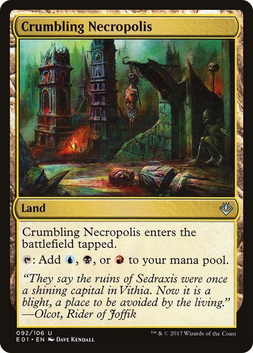 Crumbling Necropolis in the group Magic the Gathering / Sets / Archenemy: Nicol Bolas at Proxyprinters.com (54899)