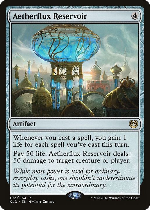 Aetherflux Reservoir in the group Magic the Gathering / Types / Artifacts / Artifact at Proxyprinters.com (54907)