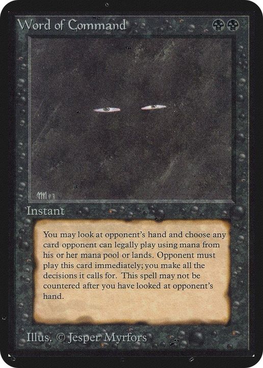 Word of Command in the group Magic the Gathering / Types / Colors / Black at Proxyprinters.com (54924)