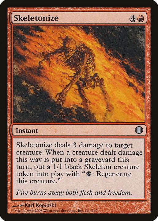 Skeletonize in the group Magic the Gathering / Types / Colors / Red at Proxyprinters.com (54935)