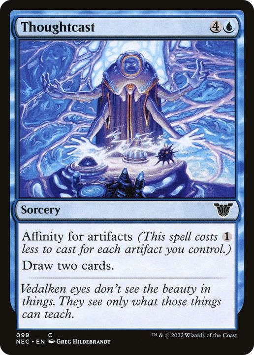 Thoughtcast in the group Magic the Gathering / Types / Colors / Blue at Proxyprinters.com (54970)