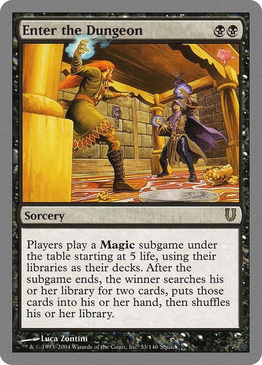 Enter the Dungeon in the group Magic the Gathering / Types / Colors / Black at Proxyprinters.com (55003)