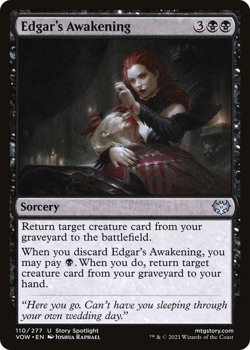 Edgar's Awakening in the group Magic the Gathering / Types / Colors / Black at Proxyprinters.com (55023)