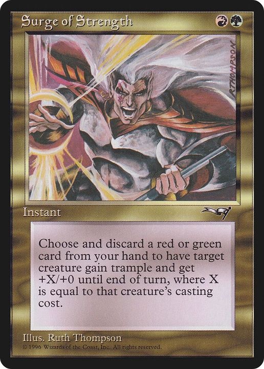 Surge of Strength in the group Magic the Gathering / Types / Colors / Multicolors / G, R at Proxyprinters.com (55024)