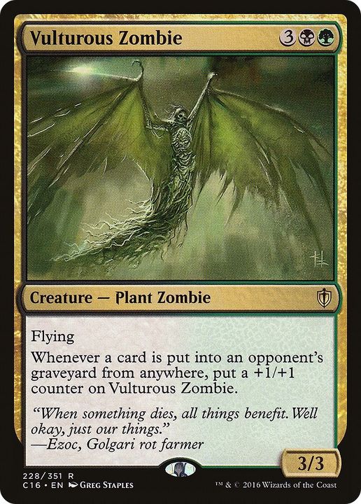 Vulturous Zombie in the group Magic the Gathering / Types / Colors / Multicolors / B, G at Proxyprinters.com (55081)