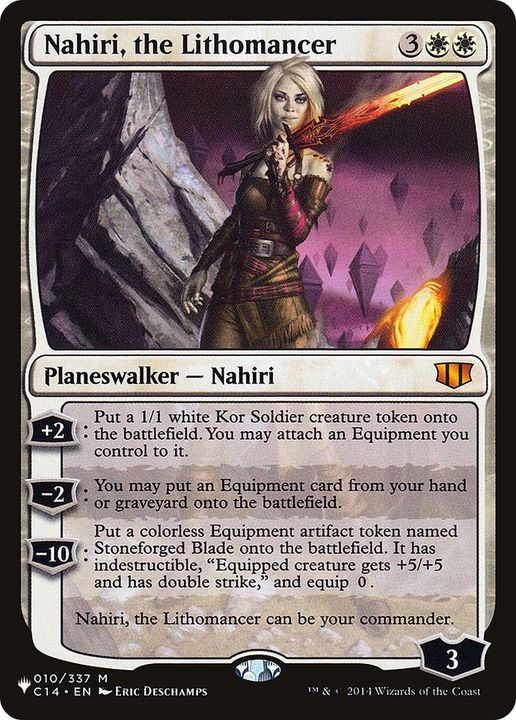 Nahiri, the Lithomancer in the group Magic the Gathering / Types / Colors / White at Proxyprinters.com (55096)