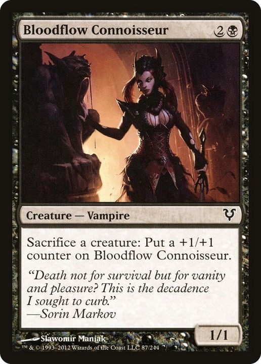 Bloodflow Connoisseur in the group Magic the Gathering / Types / Colors / Black at Proxyprinters.com (55127)