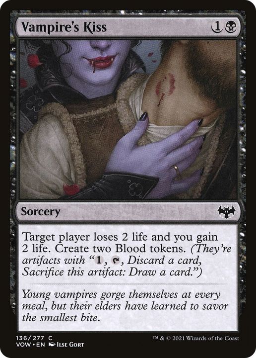 Vampire's Kiss in the group Magic the Gathering / Types / Colors / Black at Proxyprinters.com (55134)