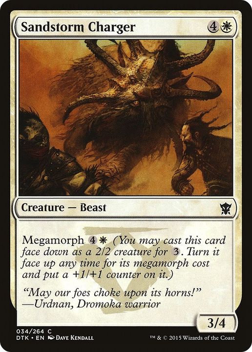 Sandstorm Charger in the group Magic the Gathering / Types / Colors / White at Proxyprinters.com (55153)