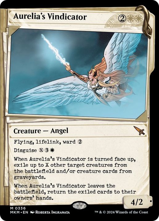 Aurelia's Vindicator in the group Magic the Gathering / Types / Colors / White at Proxyprinters.com (55157)