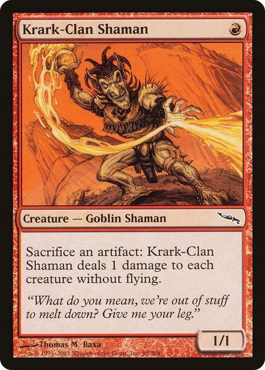 Krark-Clan Shaman in the group Magic the Gathering / Types / Creatures / Goblin at Proxyprinters.com (55165)