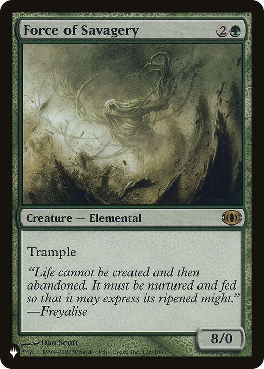 Force of Savagery in the group Magic the Gathering / Types / Colors / Green at Proxyprinters.com (55168)