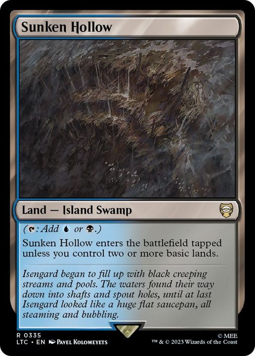 Sunken Hollow in the group Magic the Gathering / Types / Land / Swamp at Proxyprinters.com (55175)