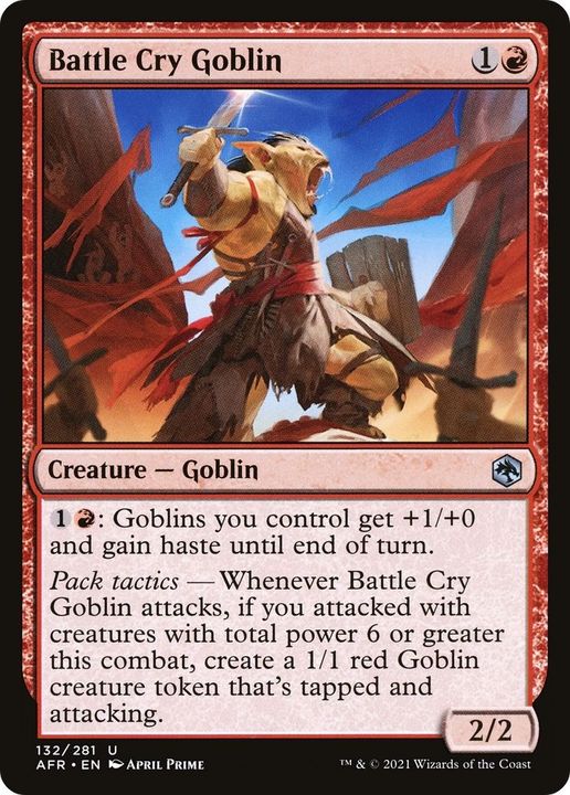 Battle Cry Goblin in the group Magic the Gathering / Sets / Adventures in the Forgotten Realms at Proxyprinters.com (55177)