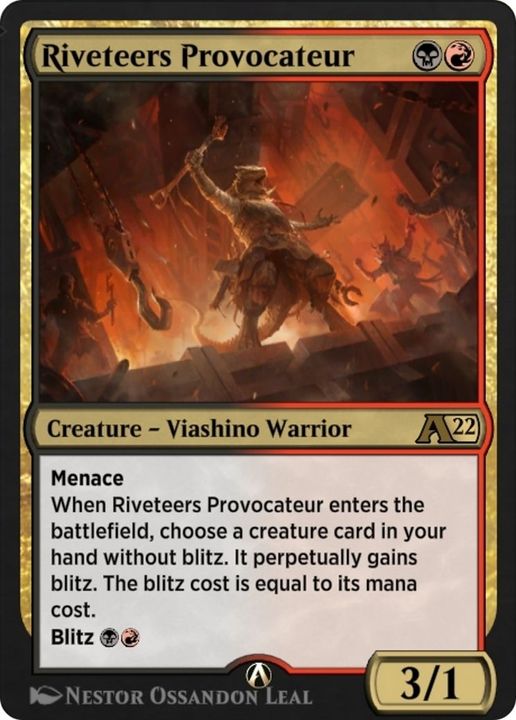 Riveteers Provocateur in the group Magic the Gathering / Sets / Alchemy: New Capenna at Proxyprinters.com (55180)