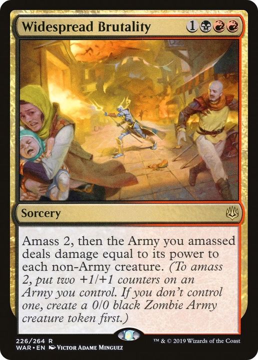 Widespread Brutality in the group Magic the Gathering / Types / Colors / Multicolors / B, R at Proxyprinters.com (55190)