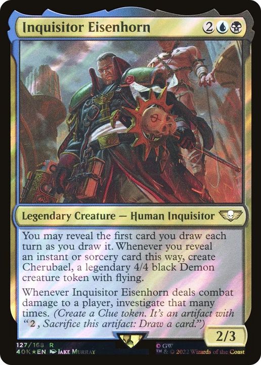 Inquisitor Eisenhorn in the group Magic the Gathering / Types / Colors / Multicolors / B, U at Proxyprinters.com (55212)