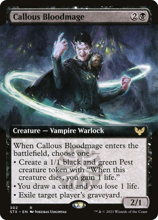 Callous Bloodmage in the group Magic the Gathering / Types / Colors / Black at Proxyprinters.com (55220)