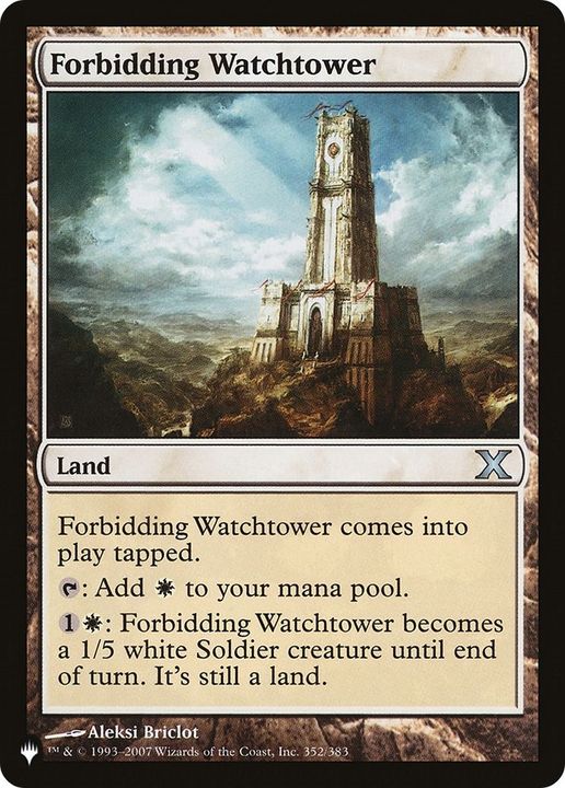 Forbidding Watchtower in the group Magic the Gathering / Types / Colors / Colorless at Proxyprinters.com (55292)