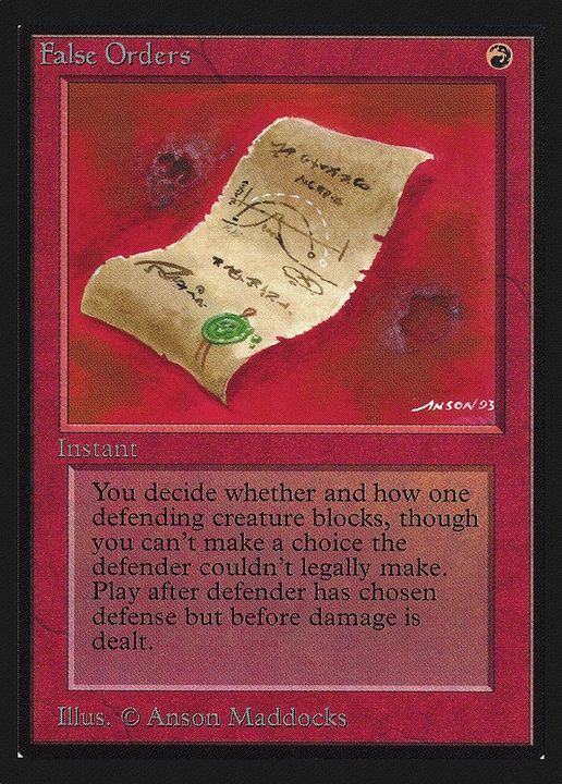 False Orders in the group Magic the Gathering / Types / Colors / Red at Proxyprinters.com (55305)