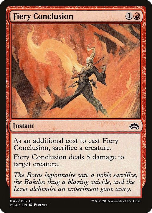 Fiery Conclusion in the group Magic the Gathering / Types / Colors / Red at Proxyprinters.com (55321)