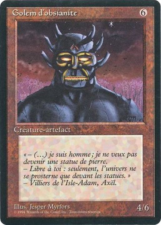 Obsianus Golem in the group Magic the Gathering / Sets / Foreign Black Border at Proxyprinters.com (55405)