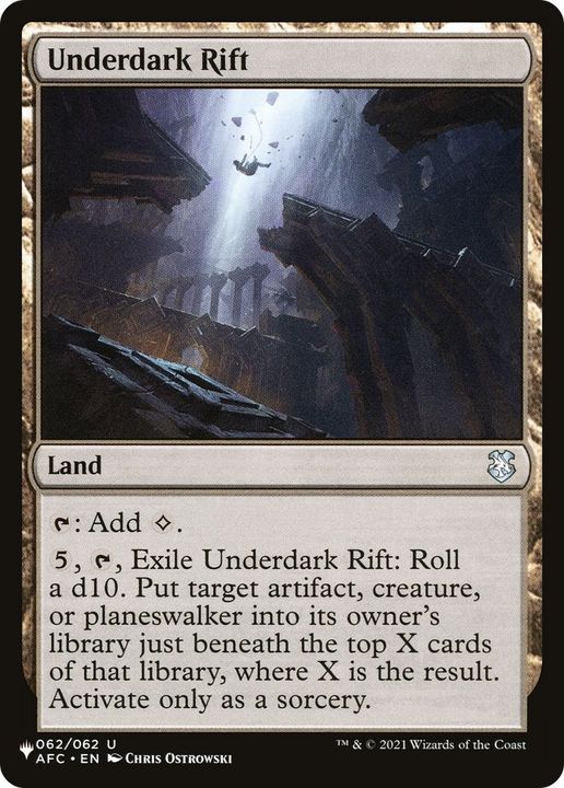 Underdark Rift in the group Magic the Gathering / Sets / The List at Proxyprinters.com (55412)