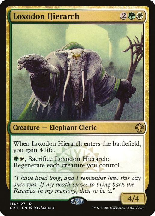 Loxodon Hierarch in the group Magic the Gathering / Types / Colors / Multicolors / G, W at Proxyprinters.com (55461)