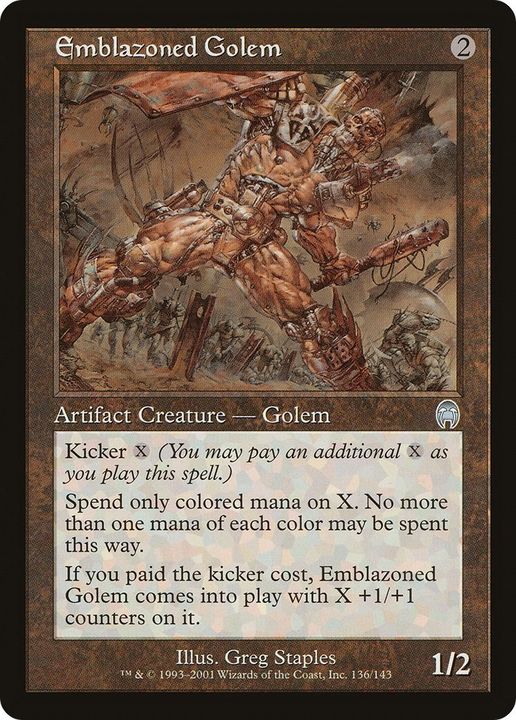 Emblazoned Golem in the group Magic the Gathering / Types / Colors / Colorless at Proxyprinters.com (55514)