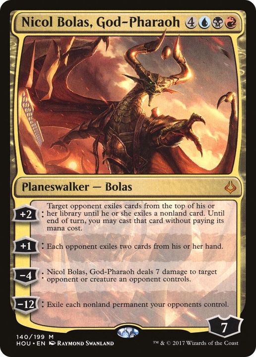 Nicol Bolas, God-Pharaoh in the group Magic the Gathering / Sets / Hour of Devastation at Proxyprinters.com (55548)