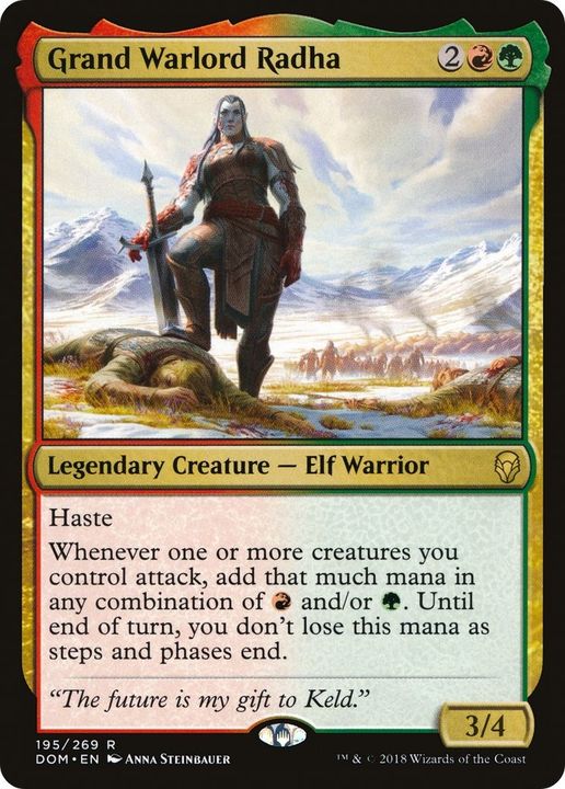 Grand Warlord Radha in the group Magic the Gathering / Types / Colors / Multicolors / G, R at Proxyprinters.com (55566)