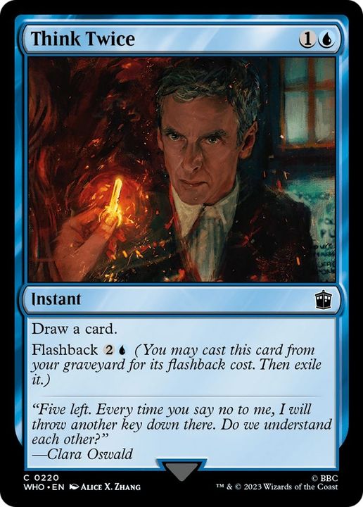 Think Twice in the group Magic the Gathering / Types / Colors / Blue at Proxyprinters.com (55597)