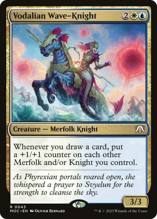 Vodalian Wave-Knight in the group Magic the Gathering / Types / Colors / Multicolors / U, W at Proxyprinters.com (55614)