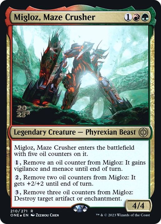 Migloz, Maze Crusher in the group Magic the Gathering / Sets / Phyrexia: All Will Be One Promos at Proxyprinters.com (55620)